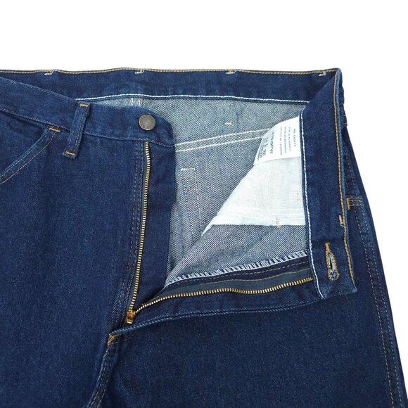 Rustler Regular Fit Straight Leg Jeans Mens 34x32 Heavyweight Dark Wash NEW - Picture 7 of 15